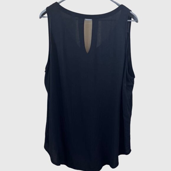 Old Navy Women's XL Black Sleeveless Viscose Blouse - Picture 2 of 7